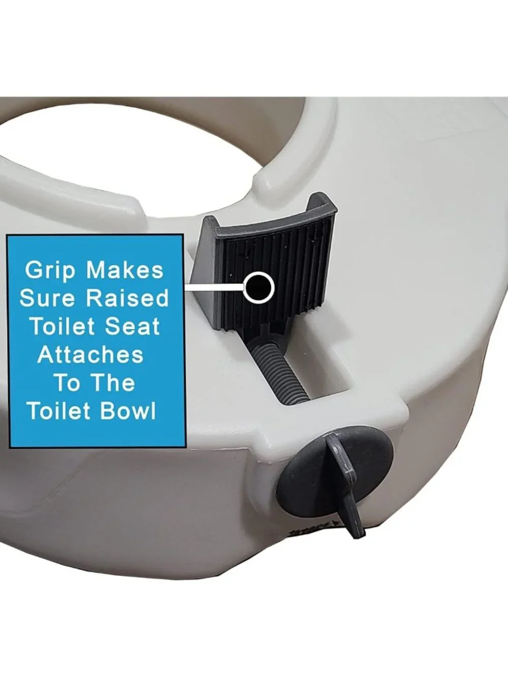Elevated Toilet Seat Riser with Handles - 4.5